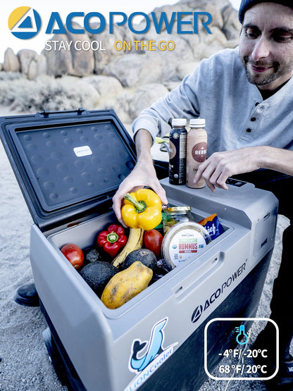 LionCooler X50A Portable Solar Fridge Freezer, 52 Quarts