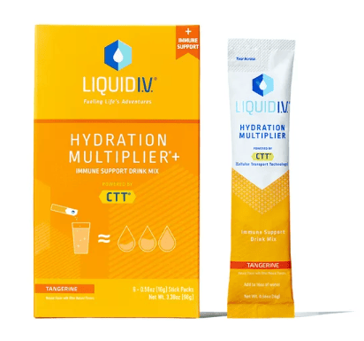 Liquid I.V. Hydration Multiplier+ Immune Support Electrolyte Powder Packet Drink Mix; Tangerine; 6 Ct