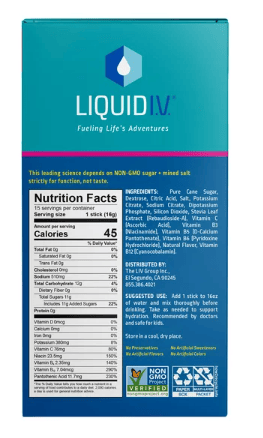 Liquid I.V. Hydration Multiplier Electrolyte Powder Packet Drink Mix; Passion Fruit; 15 Ct