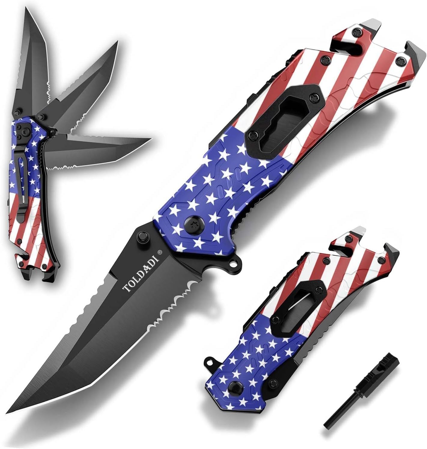 Pocket Knife With Clip, Folding Knife, Pocket Knife for Men,Sharp Hiking Camping Fishing Work Outdoor Survival Men knives