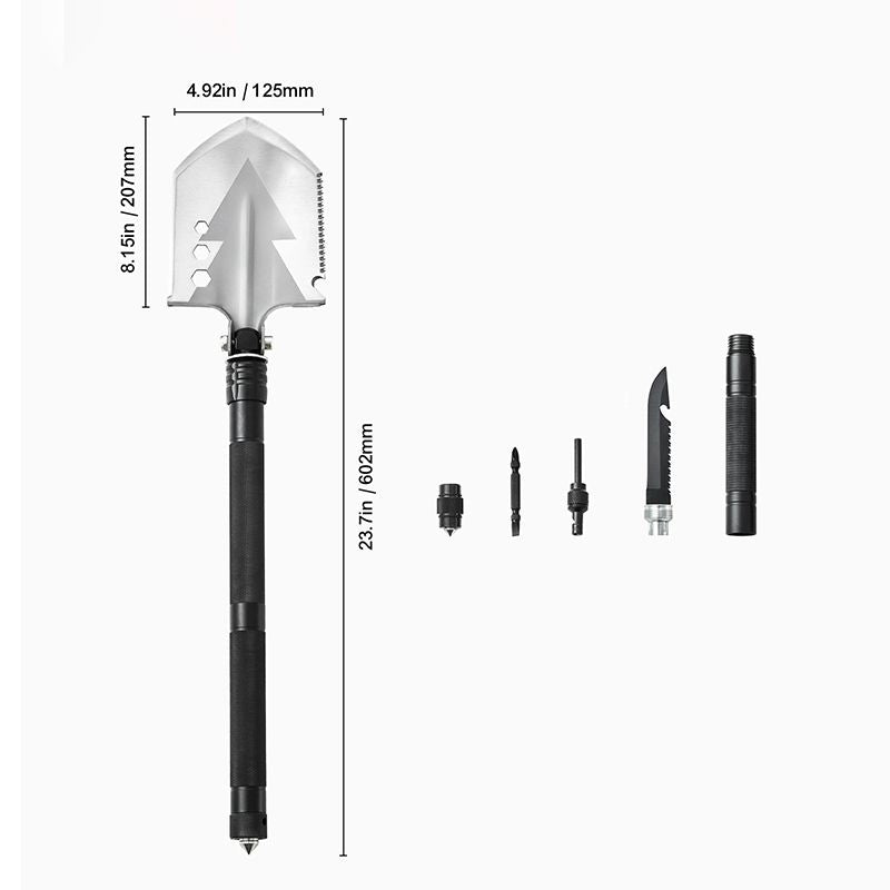 Folding Multitool Portable Compact Camping Survival Shovel