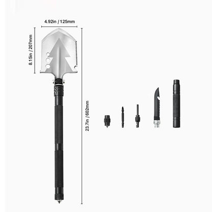 Folding Multitool Portable Compact Camping Survival Shovel