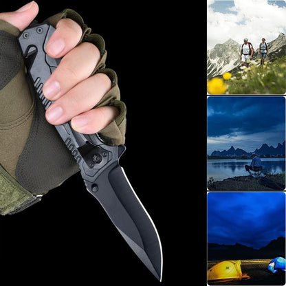 Folding Pocket Knife, Seat Belt Cutter, Multi-Functional Emergency Tool For Men And Women, Tactical Knife With Window Breaker